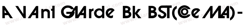 Avant Garde Bk BT (Demi)字体转换